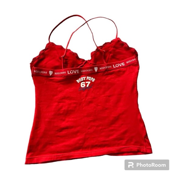 super rare vintage euro body pops cami top - Picture 2 of 2